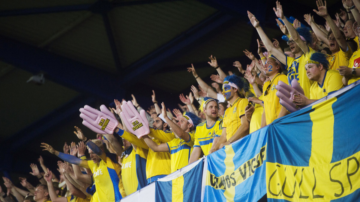 De svenska fansen. 