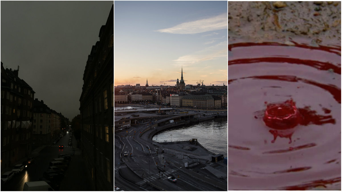Mystiskt mörker och blodregn – här är allt om dagens väder