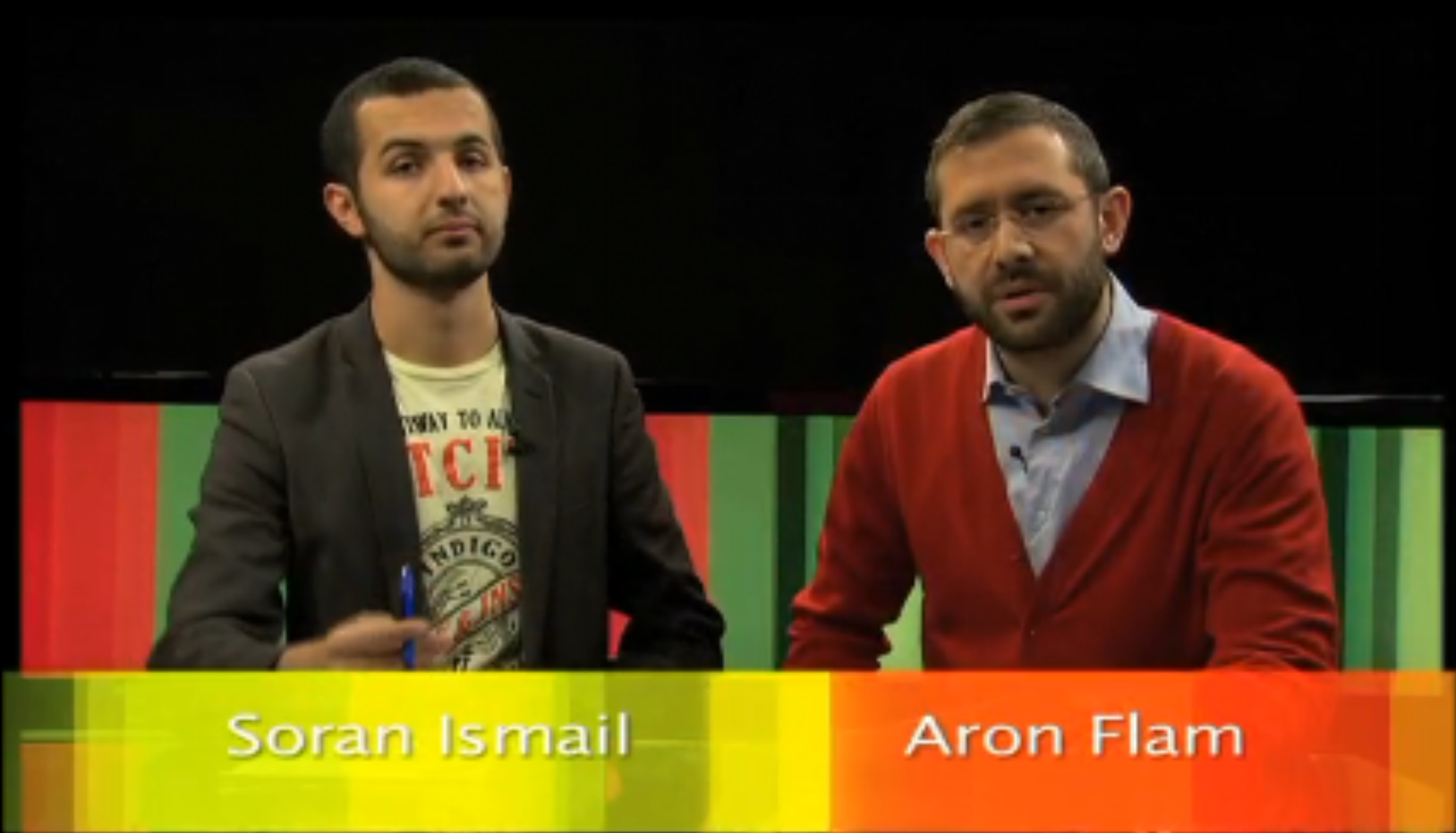 Soran Ismail och Aron Flam är inte sena med att hoppa på tåget...