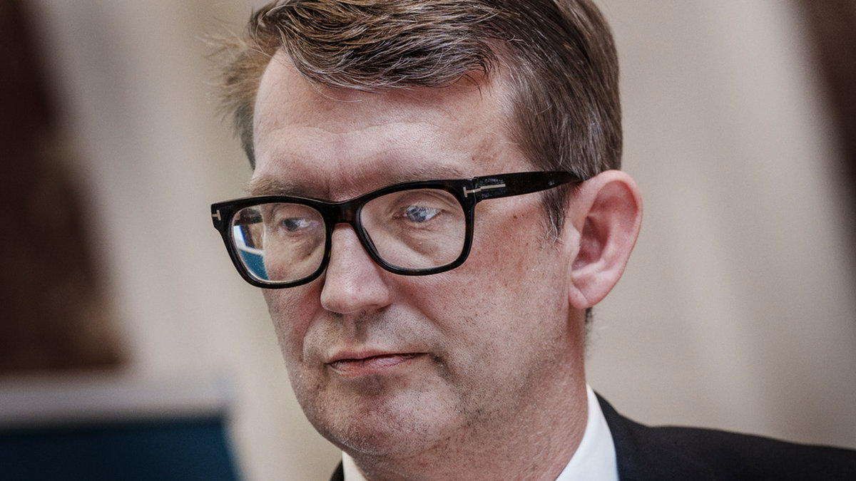 Danmarks vikarierande försvarsminister Troels Lund Poulsen berättar att Danmark vill lägga 143 miljoner kronor på försvaret fram till 2033. Arkivbild.