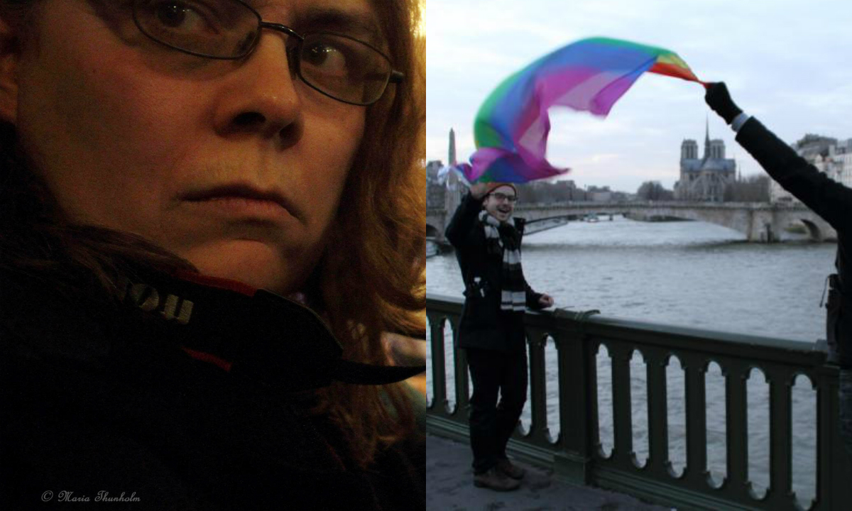 Demonstration, Paris, ​Maria Thunholm, HBTQ, Rättigheter, Transpersoner, HBT, Debatt, Frankrike, Homosexualitet