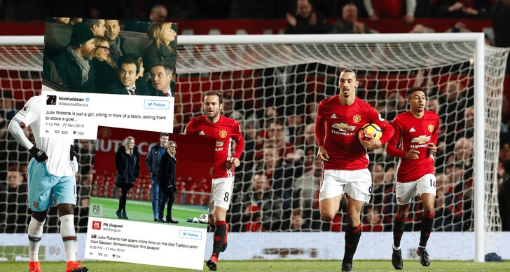 Julia Roberts, Manchester United, Zlatan Ibrahimovic