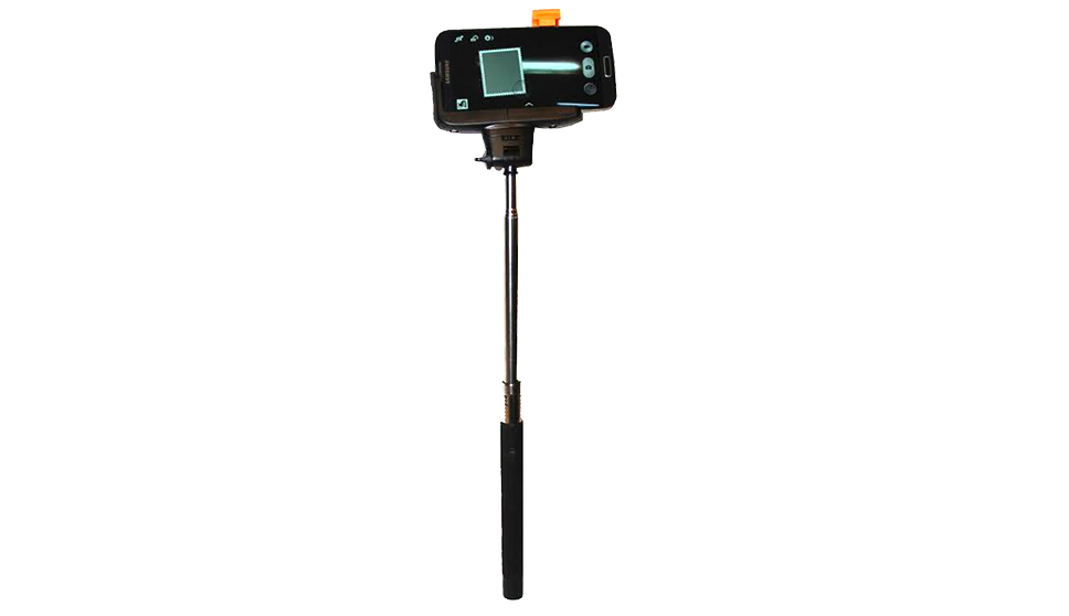 En selfiestick som present En selfiestick som present