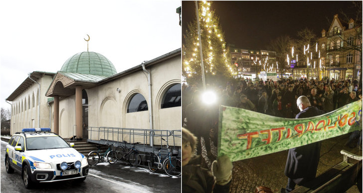 Moské, våld, Stockholm, Islam, Islamofobi, Mynttorget, Politik, Demonstration