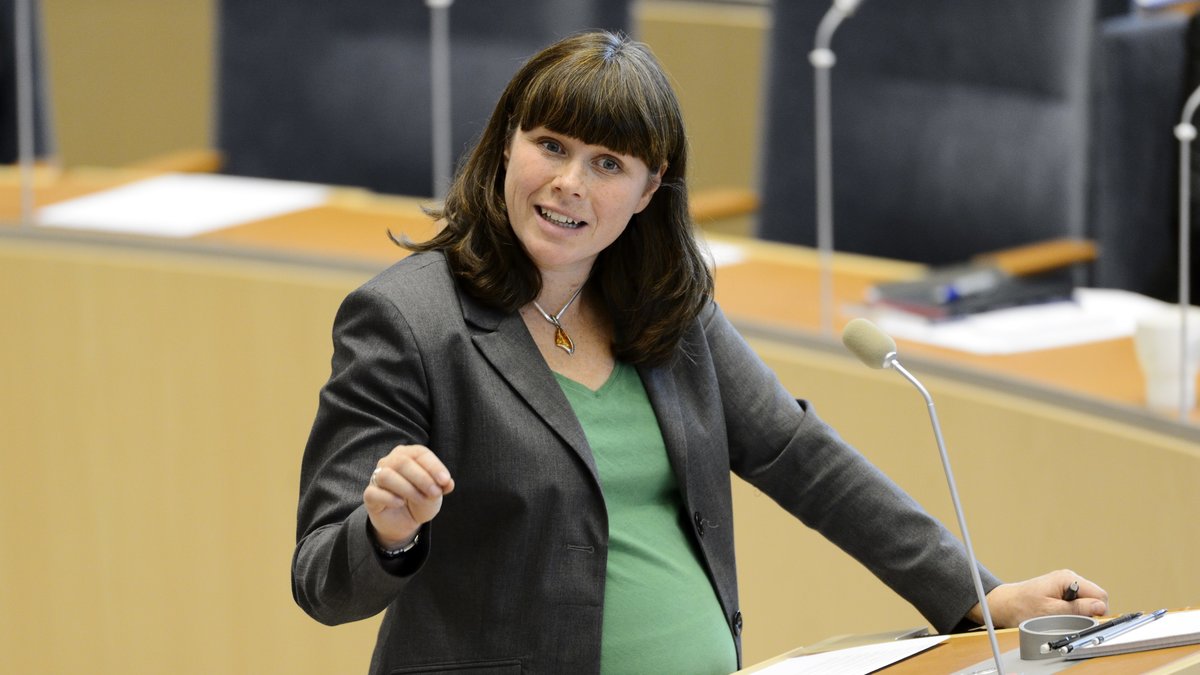 Åsa Romson (MP) kritiserade regeringens brist på miljöpolitik.