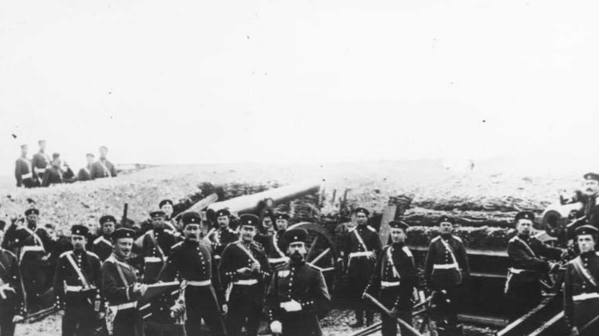 Preussiska soldater under belägringen av Paris. 