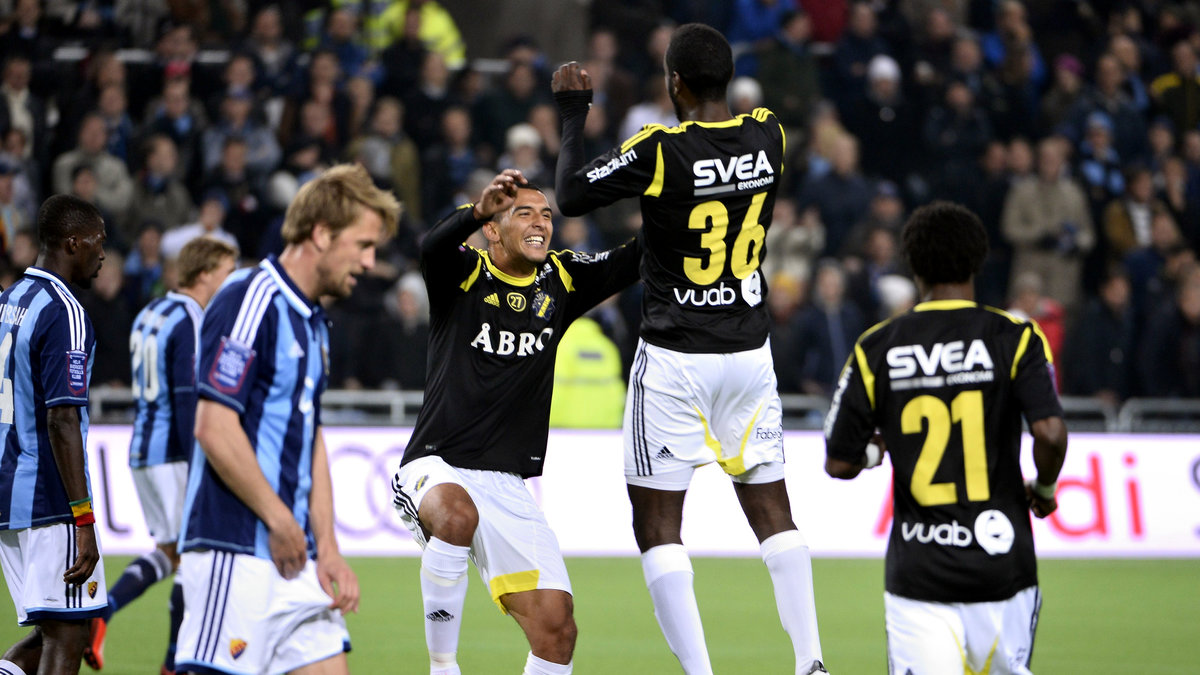 Glädje hos AIK efter 1-2.