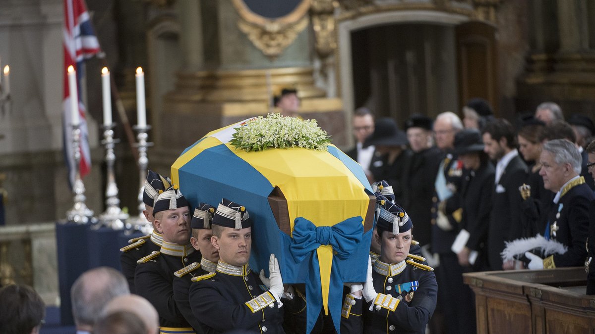 Bild från Prinsessan Lilians begravning.