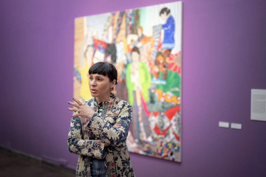 Den polsk-romska textilkonstnären Malgorzata Mirga-Tas ställer ut sina verk på Göteborgs konsthall under våren.
