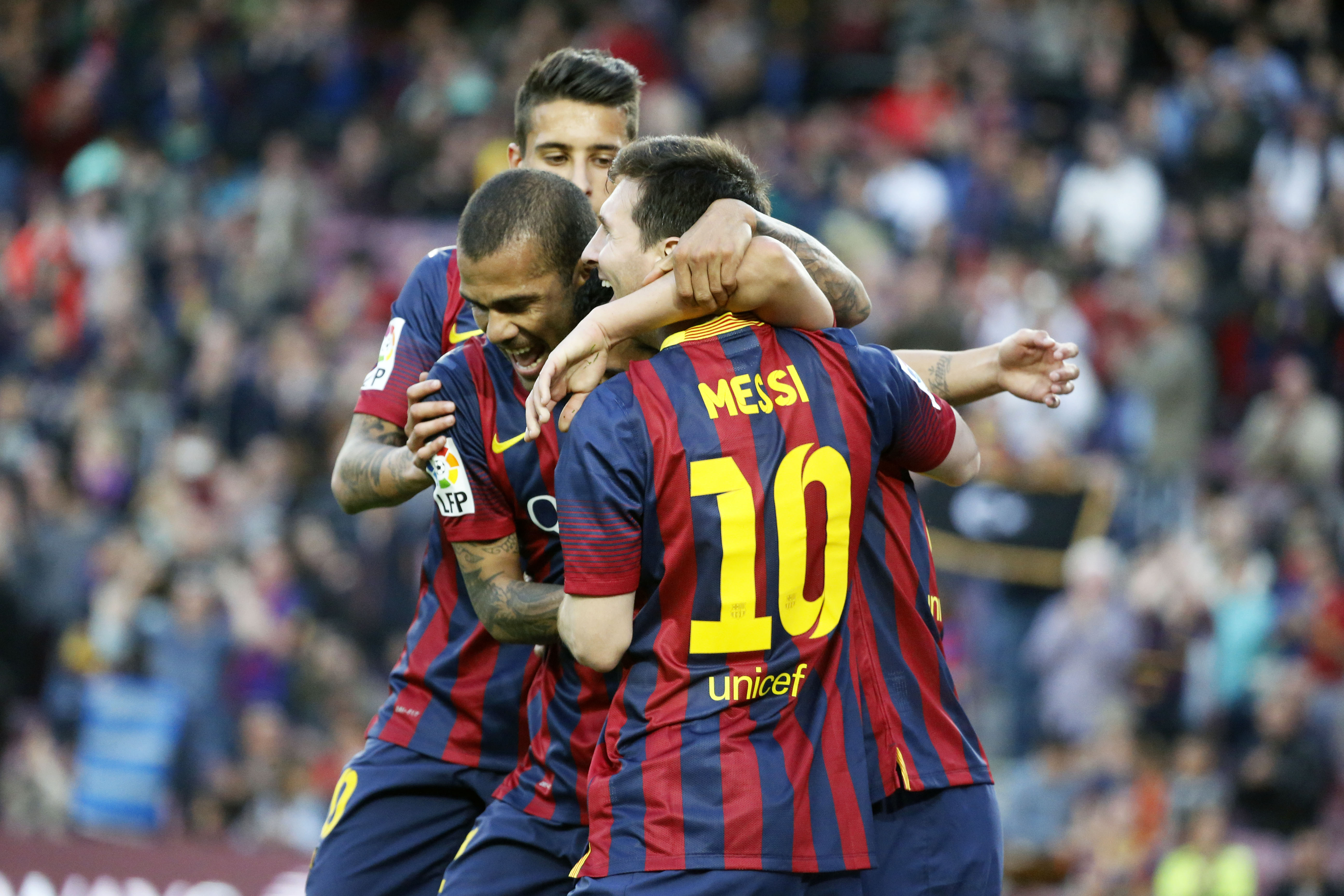 FC Barcelona besegrade Osasuna med 7–0.