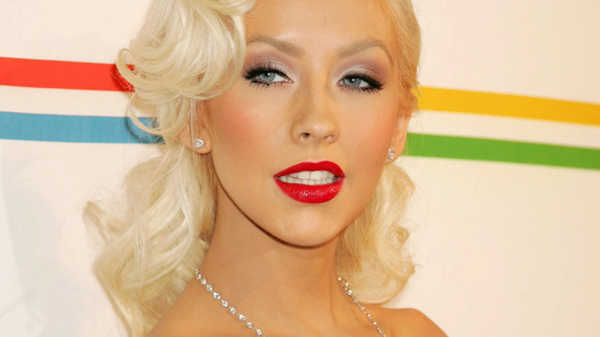Christina Aguilera – bara skinn och ben.