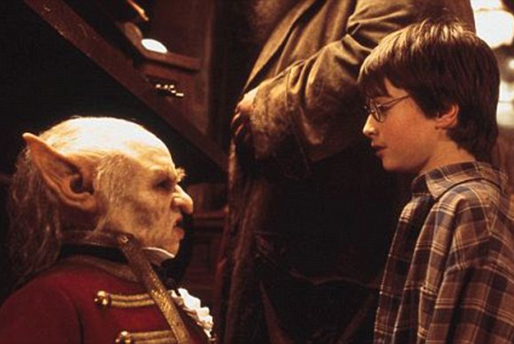 Här ser vi Nicholas Read (till vänster, uppenbarligen) spela mot Daniel Radcliffe i "Harry Potter och de vises sten".