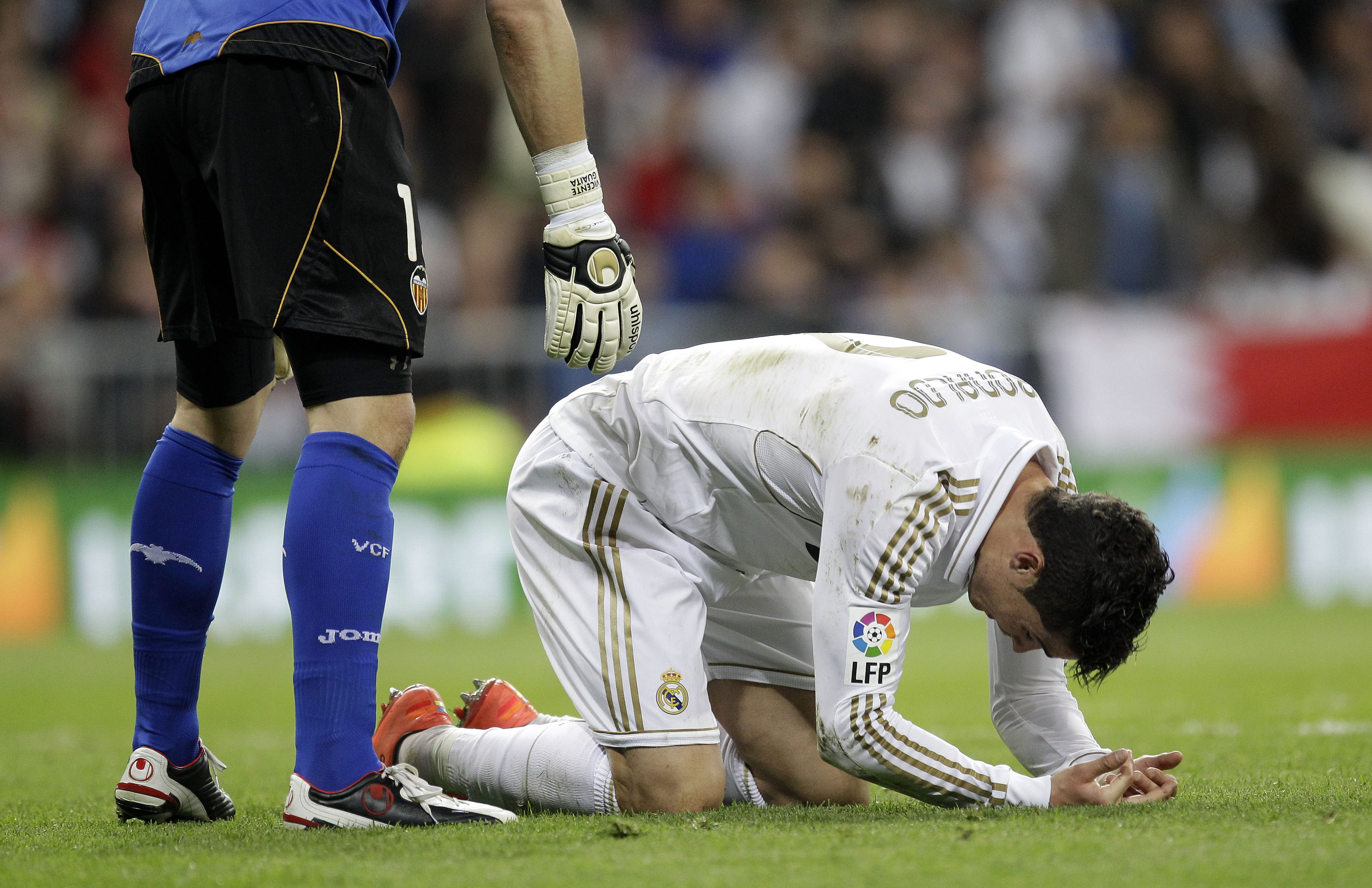 Cristiano Ronaldo och hans Real Madrid fick inte hål på Valencias storspelande målvakt Vicente Guaita.