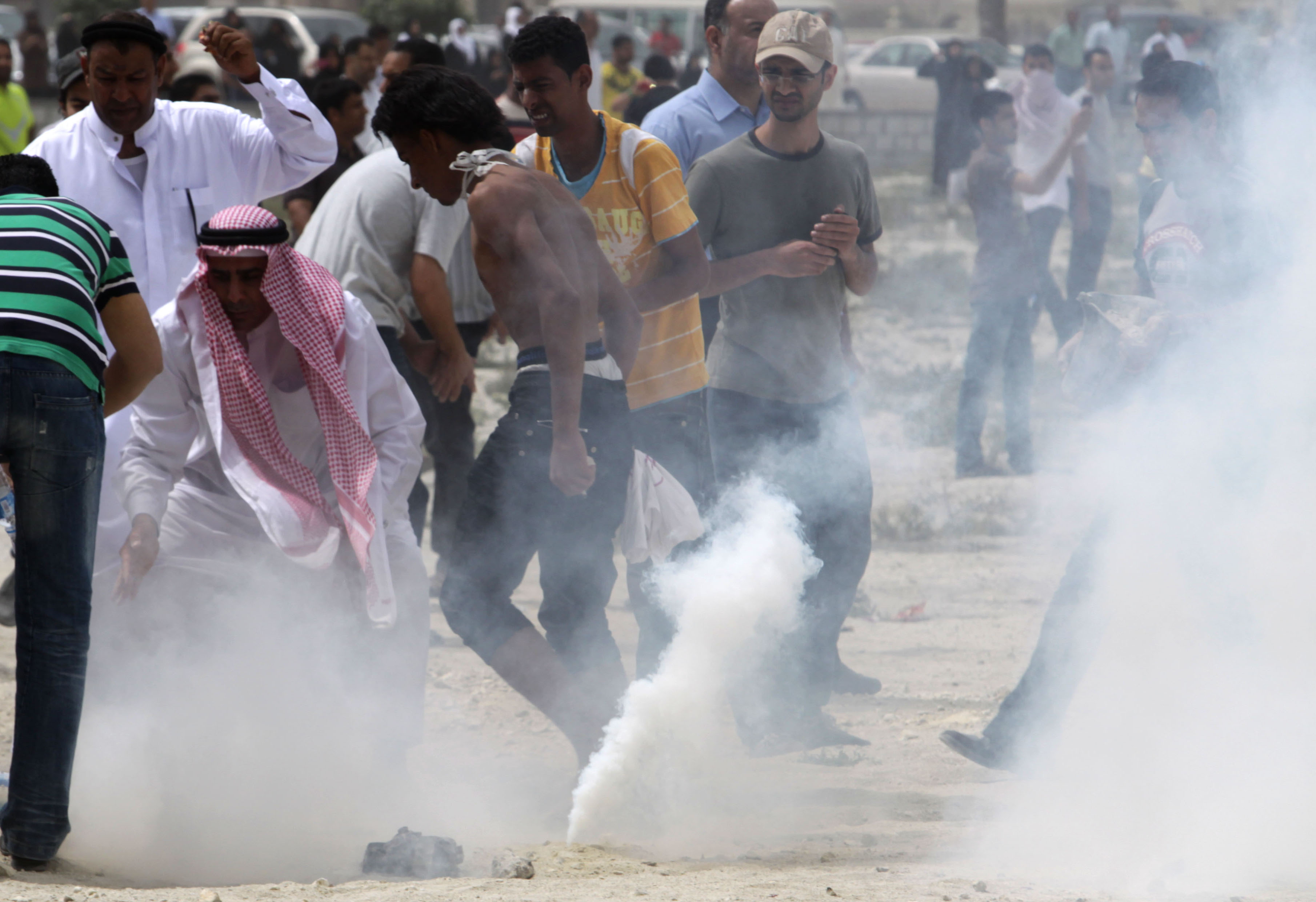 Regimen, Bahrain, Demonstration, Protester, Kravaller