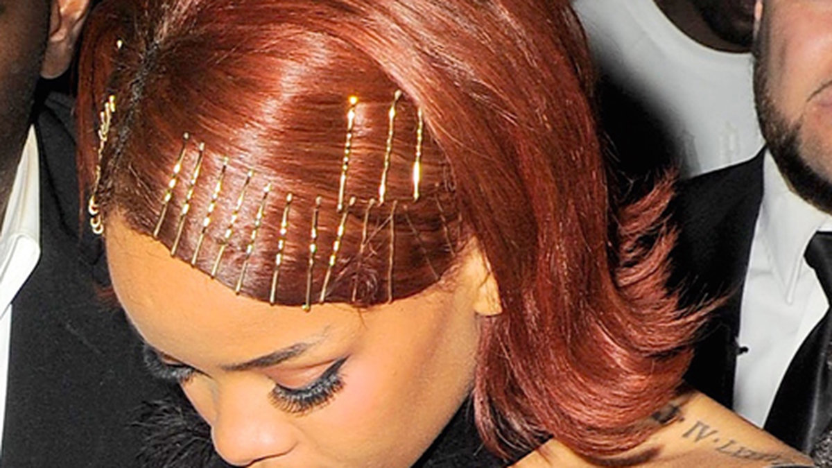 Rihanna anländer till klubben Up & Down i New York.