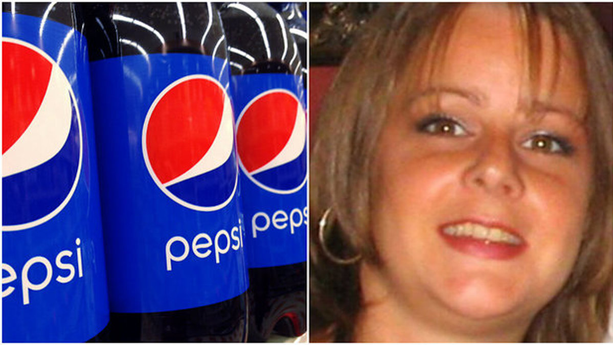 Hon ville få bort torrheten i munnen med hjälp av Pepsin. 