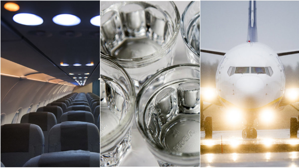Har du druckit vatten ombord på ett flygplan? 