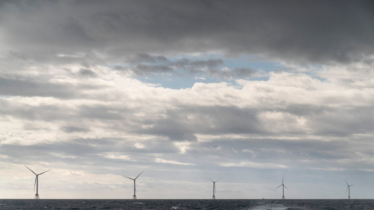 Ørsted har även stora vindkraftsprojekt i Asien och Nordamerika, som här utanför kusten av Rhode Island, USA. Arkivbild