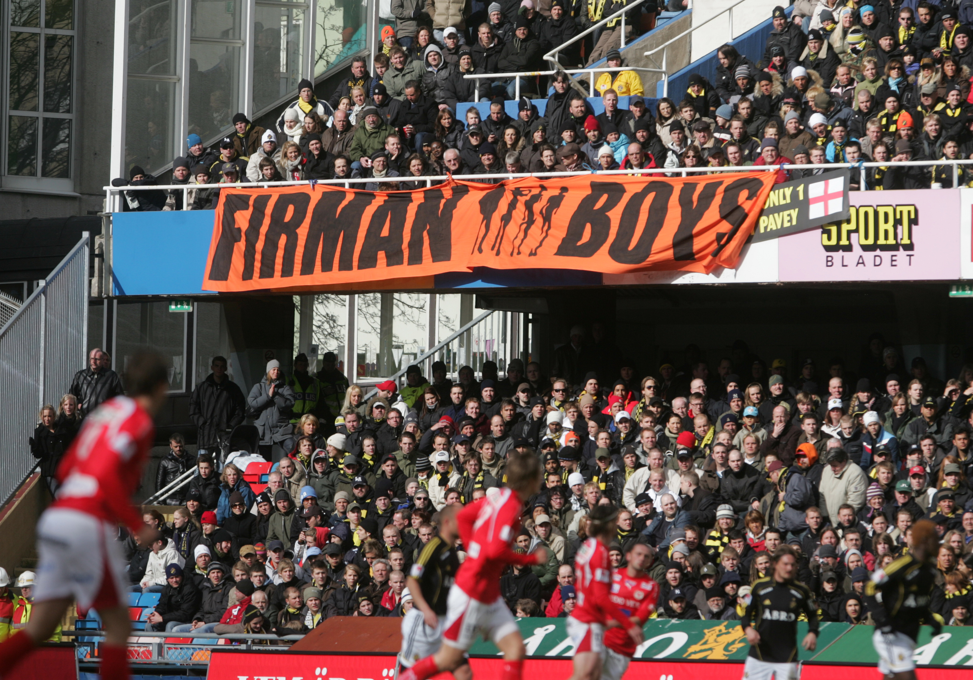 Fiman Boys under en match mellan AIK och Kalmar 2007.