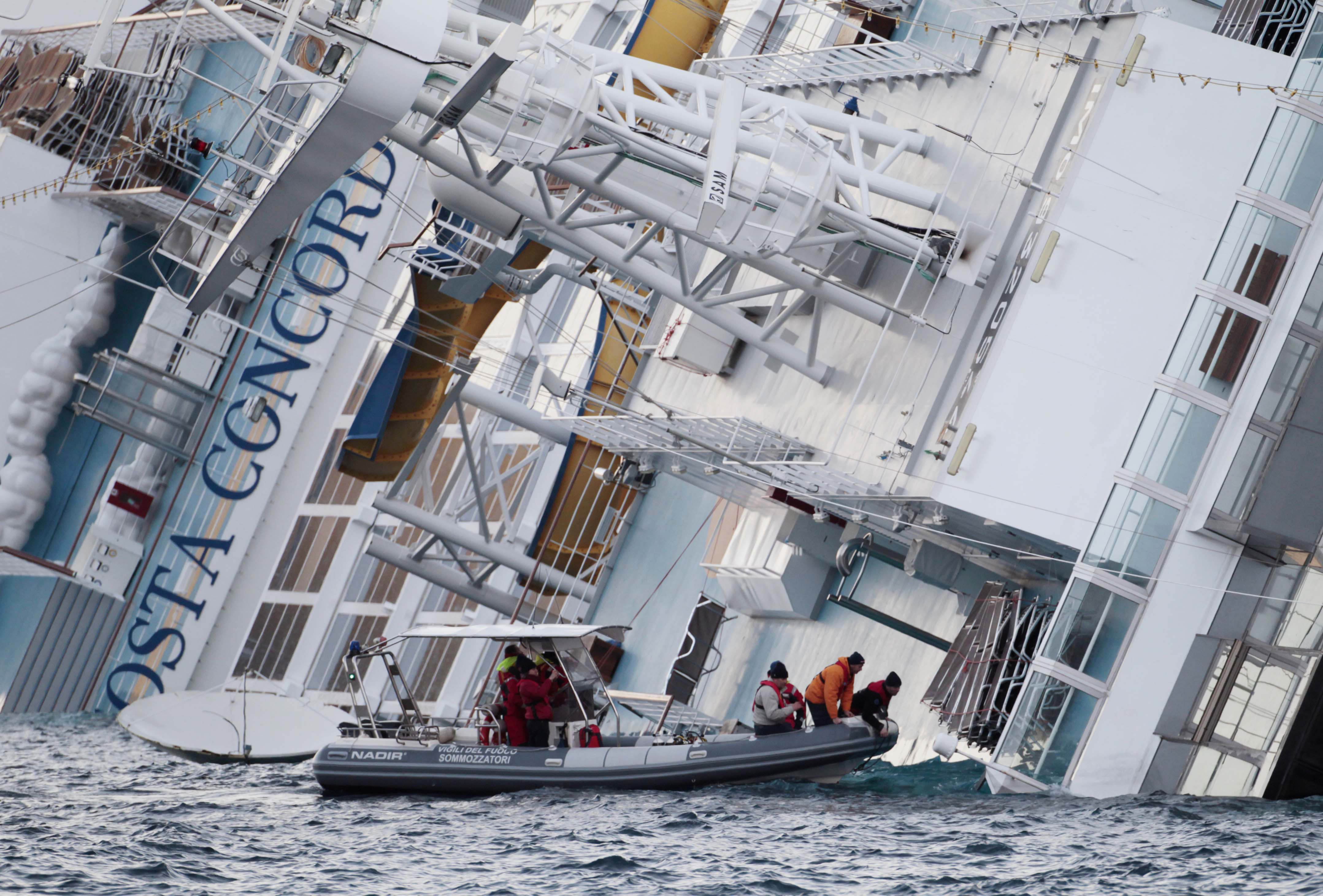 Costa Concordia gick på grund 13 januari.