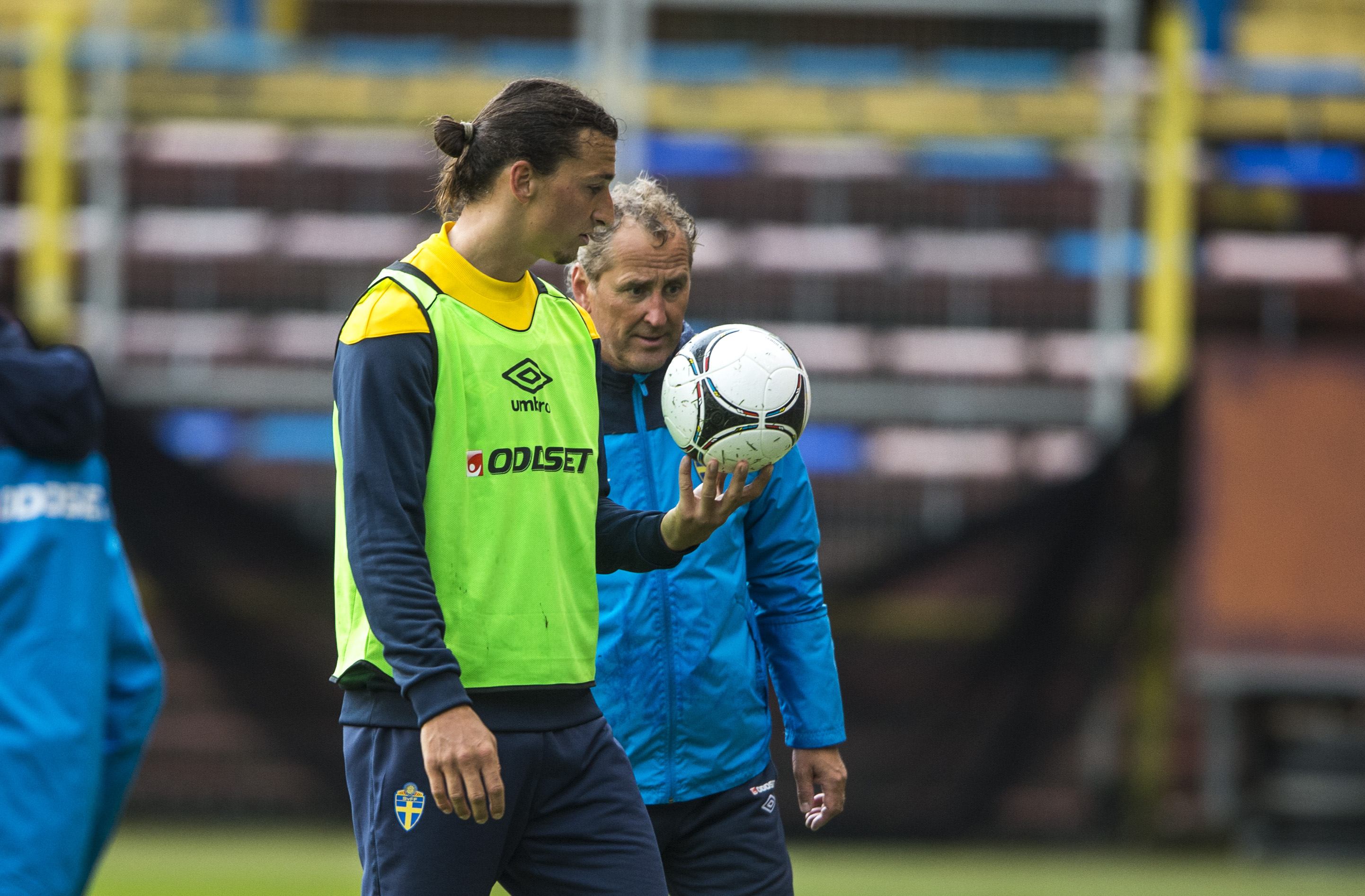 Zlatan och Hamrén pratade efter träningen där Zlatan...