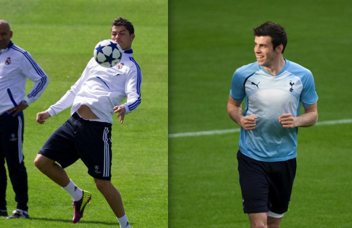 Ronaldo och Bale är spelklara inför kvällens stora match mellan Real Madrid och Tottenham Hotspurs.