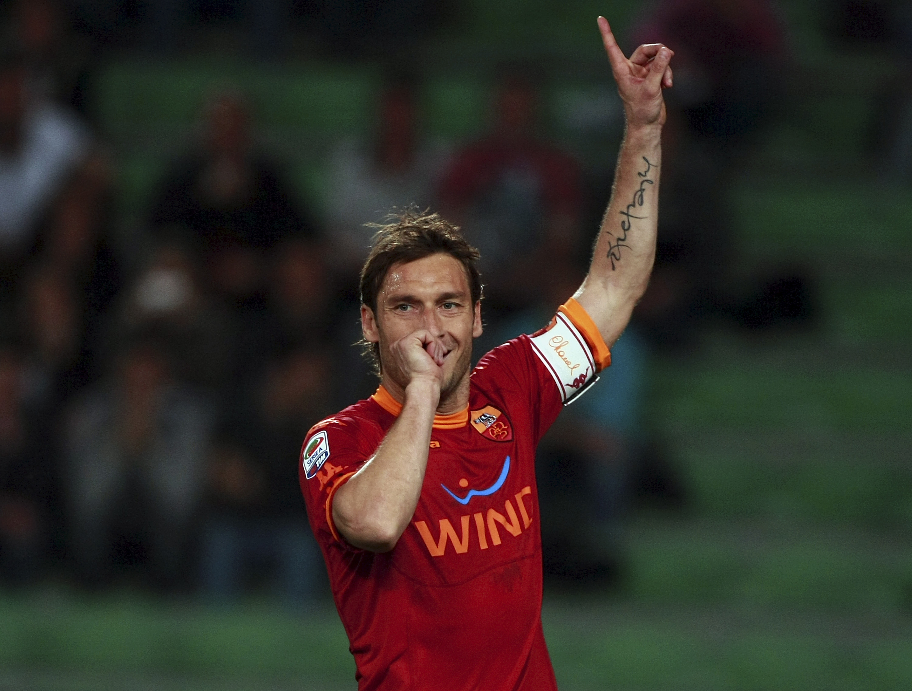 Totti gjorde mål i 