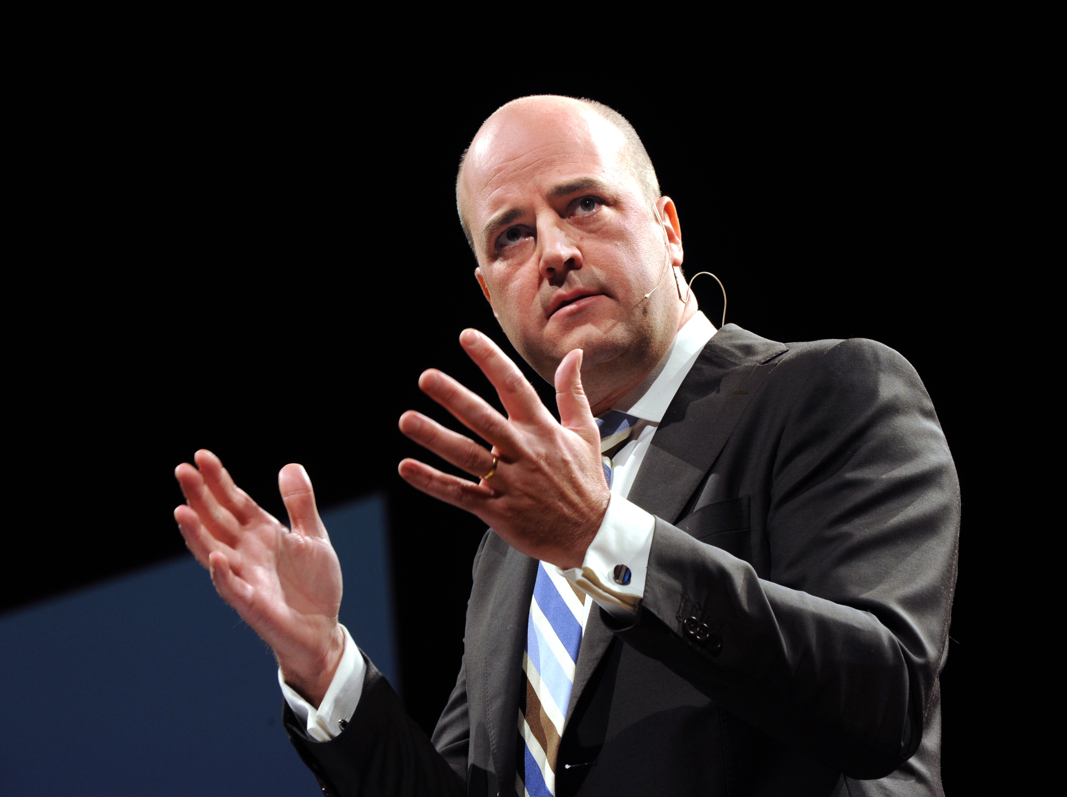 Reinfeldt talade under Moderatstämman i Örebro.