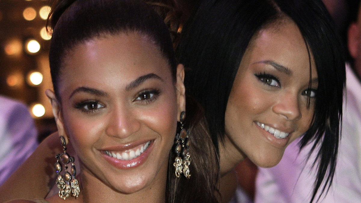 Beyonce och Rihanna på MTV Video Awards år 2007.