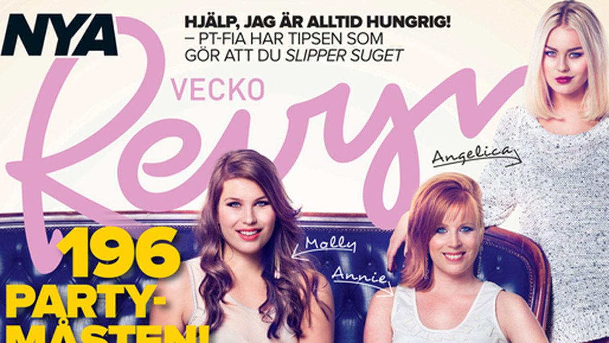 Tillsammans med Molly från Idol och Annie Lööf fick Angelica Blick pryda omslaget förra året.