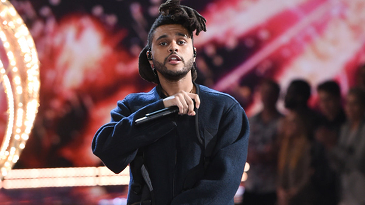 The Weeknd uppträdde under showen. 