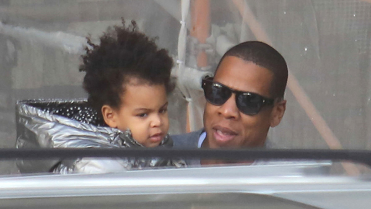 Blue Ivy med pappa Jay-Z. 