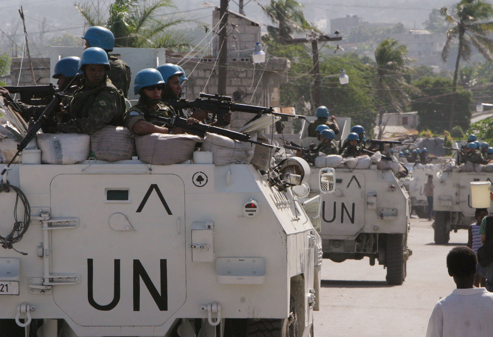 FN-soldater hjälpte till att placera gängledarna i fängelse 2007. 