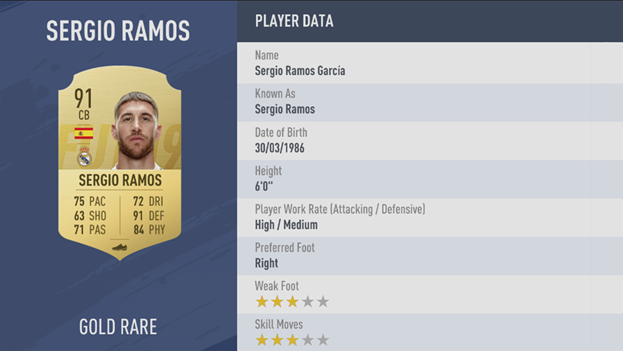 Sergio Ramos in game. Sergio Ramos in game.