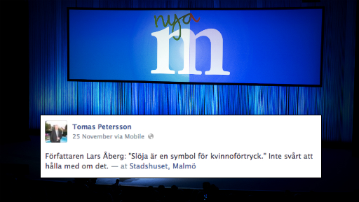 Facebook, Malmö, Moderaterna, Riksdagen, Kvinnoförtryck, Iran, Slöja, Tobias Billström