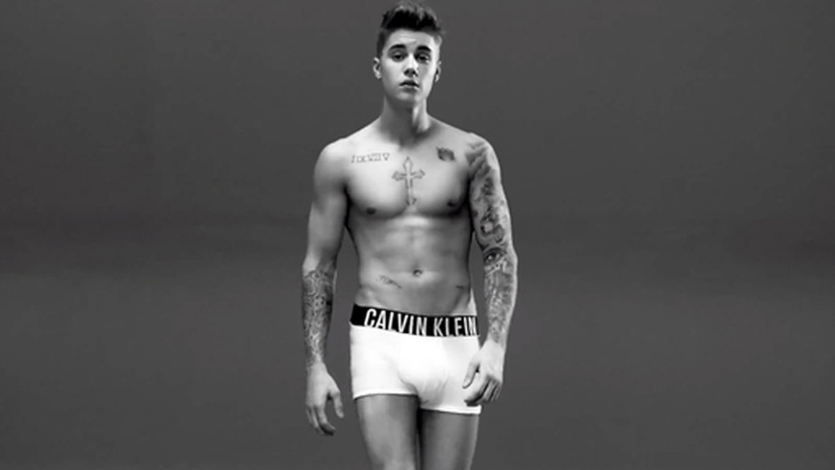 Justin Bieber är modell för Calvin Klein.