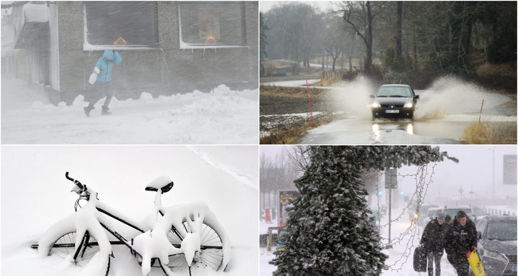 Värmeslag, Vinter, rekord, Snöstorm, Värme, Halka