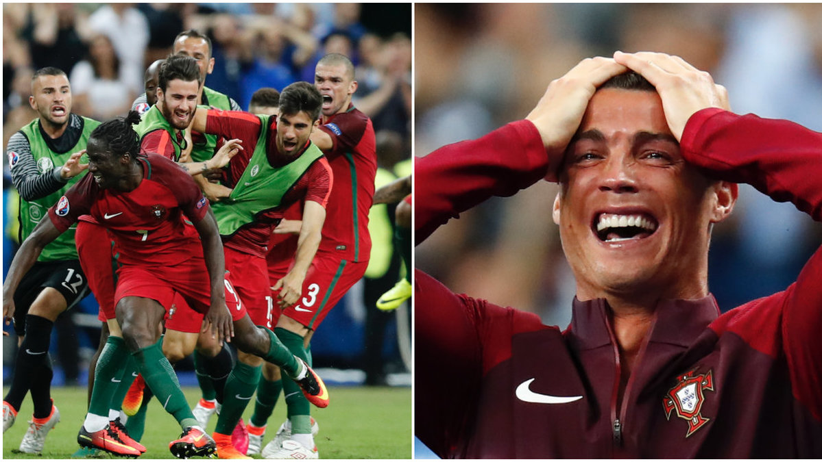Portugal vinner fotbolls-EM och Sverige åkte ur i gruppspelet.