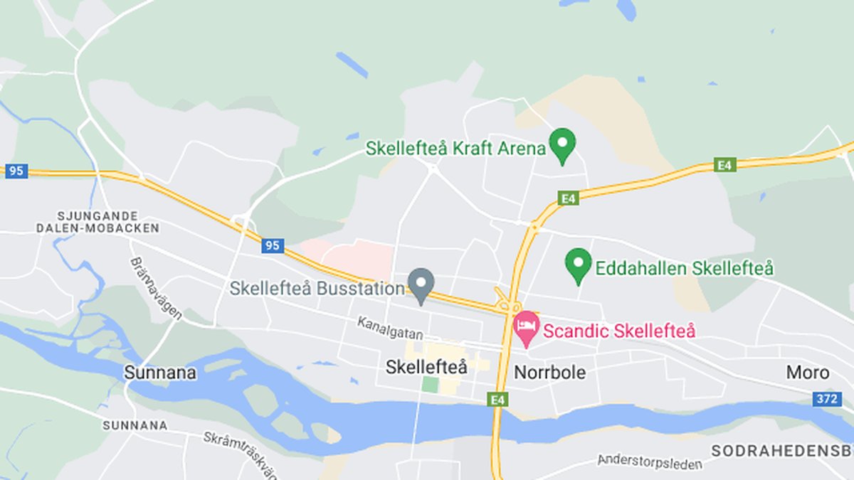 Google maps, Skellefteå