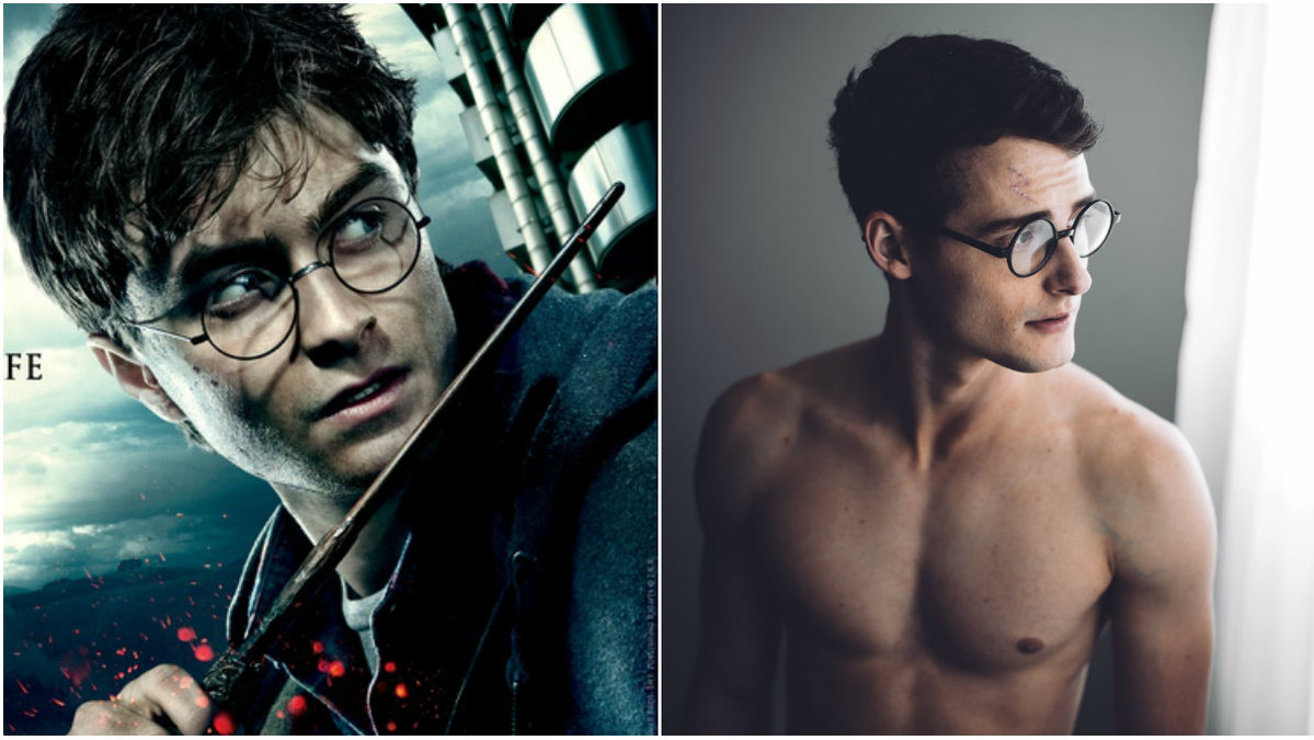 Hunken är extremt lik Daniel Radcliffe som Harry Potter.