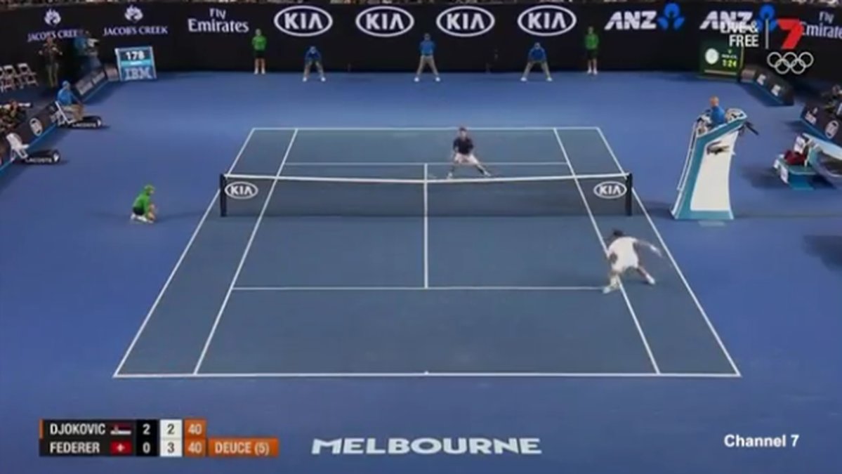 Federer är bra på tennis.