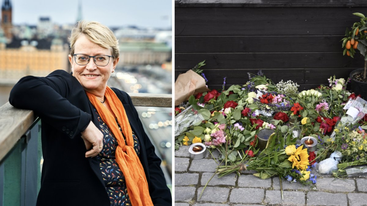 SKR:s Ing-Marie Wieselgren, 64, knivhöggs på öppen gata i Visby