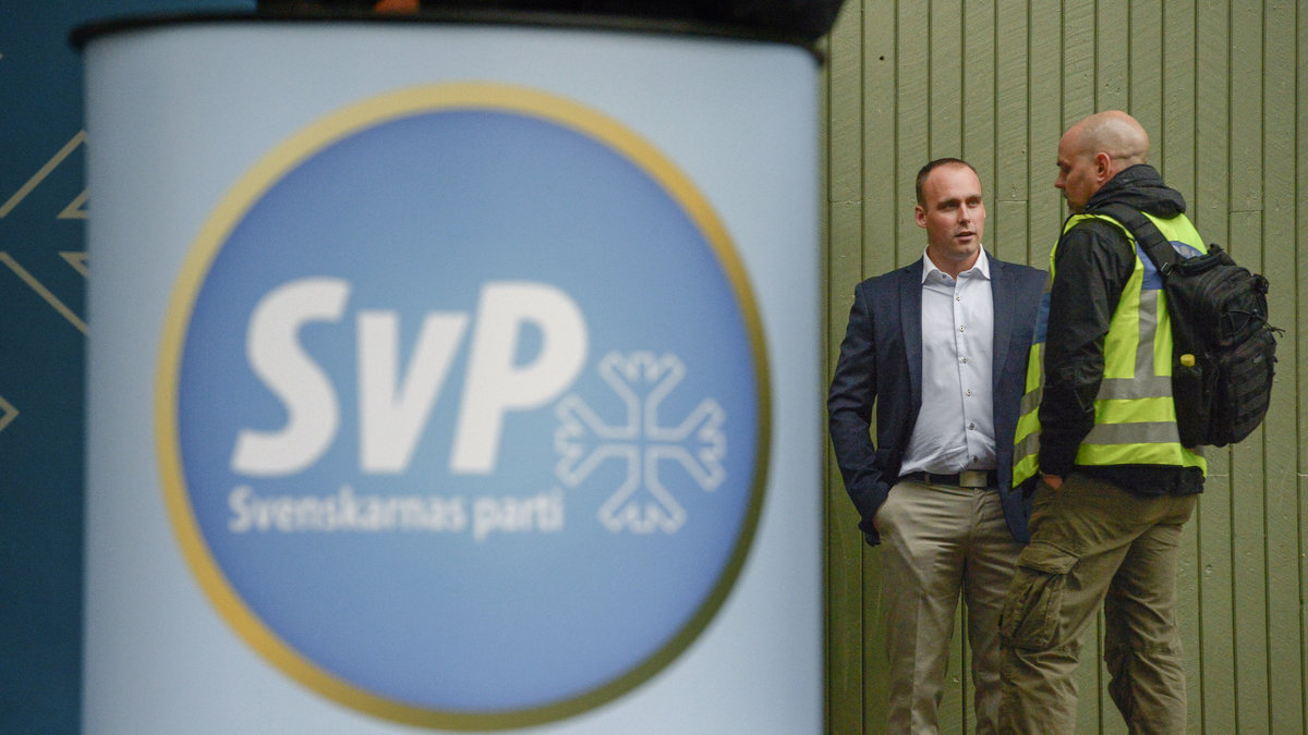 SVP:s ledare Stefan Jacobsson. 