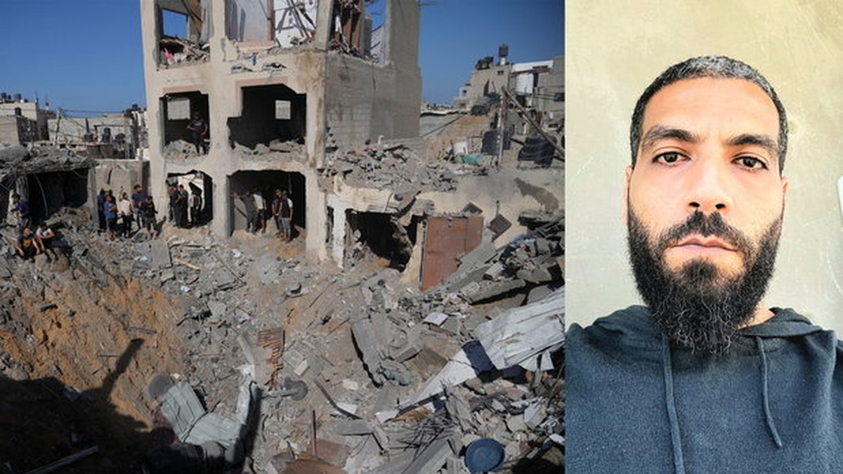 Ahmed Abuzaid vittnar om livet i krigets Gaza. 