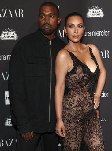 Kim Kardashian och Kanye West. Kim Kardashian och Kanye West.