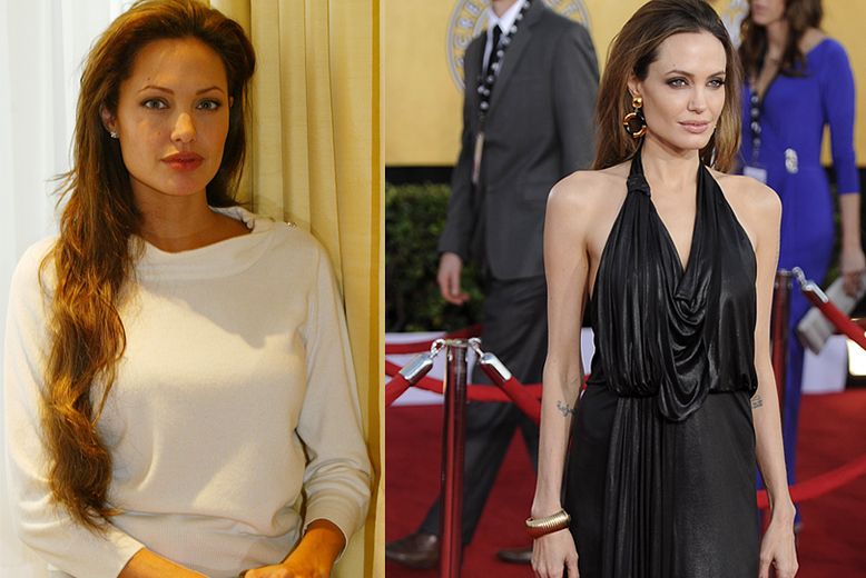Angelina Jolie gick från graciös tonåring till hela världens sexbomb.
