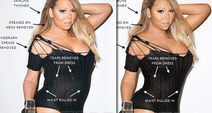 Photoshop, Retuschering, Mariah Carey