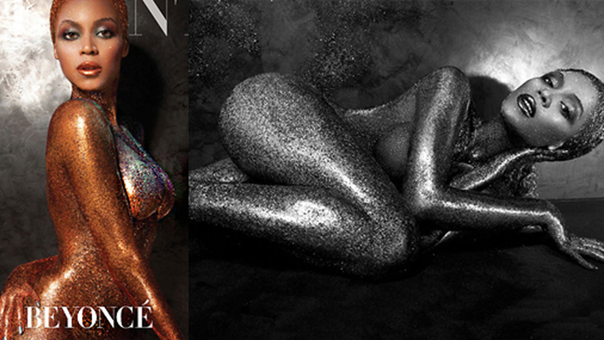 Beyoncé poserar naken för omslaget till tidningen Flaunt. Se bilderna här – klicka på pilarna.