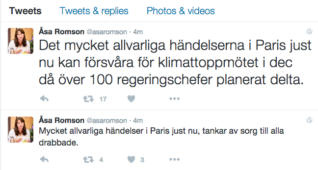 Åsa Romsons tweets. 