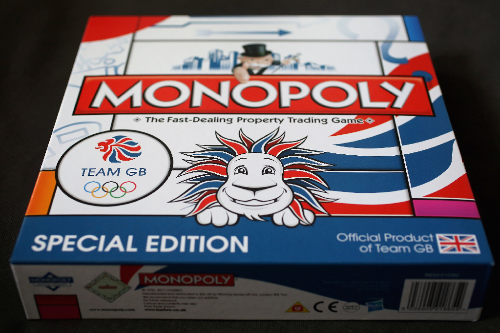 Tycker du om att spela Monopol och vill ha en liten OS-logga på? Betala 35 pund och spelet är ditt.